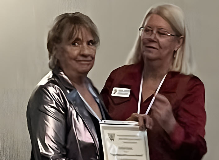 Katlyn Bates Accepting Award