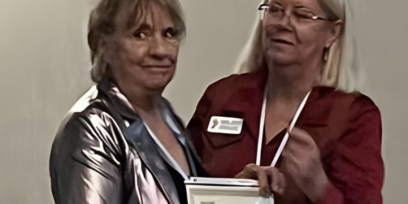 Katlyn Bates Accepting Award